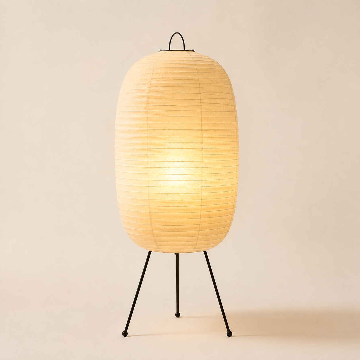 Paper Shade Floor Lantern